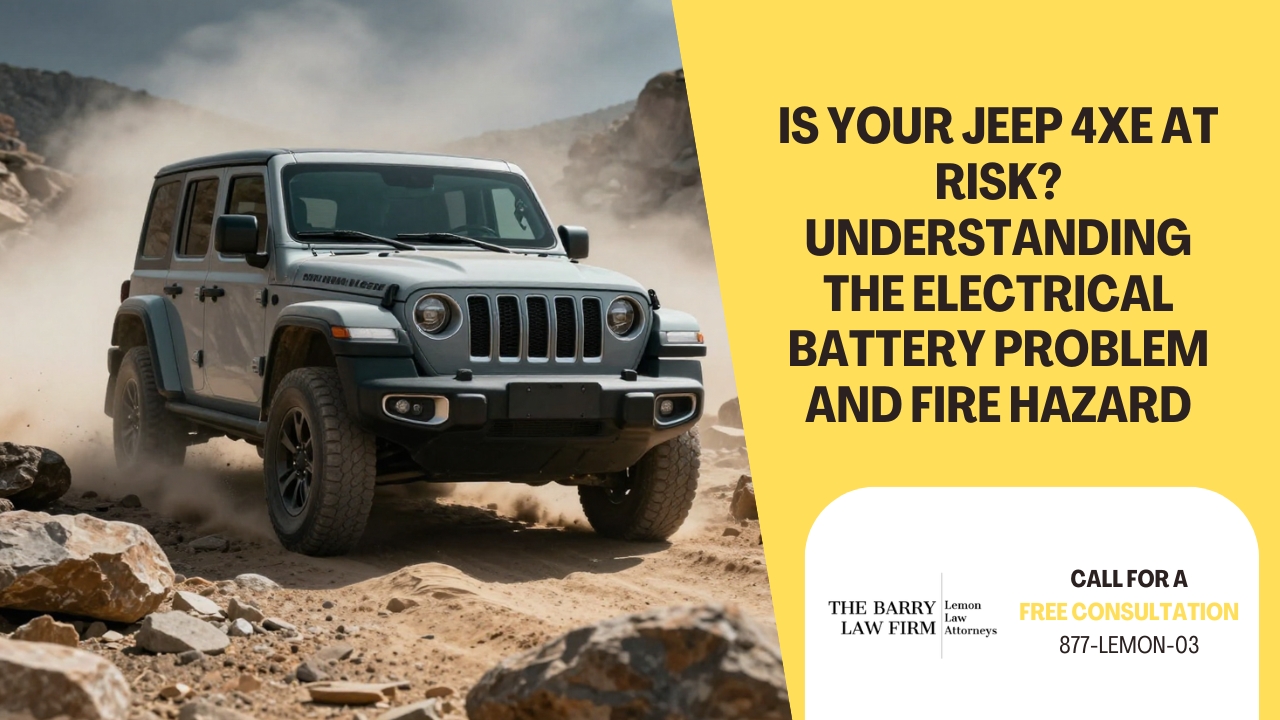 a Jeep 4XE in a california backdrop