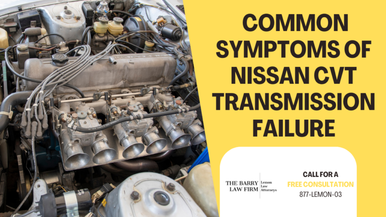 Common Symptoms of Nissan CVT Transmission Failure