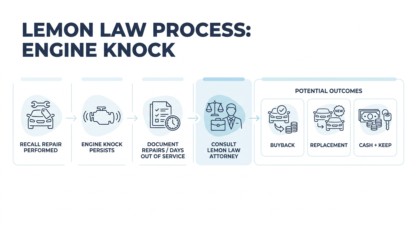 a lemon law recall flow chart infographic